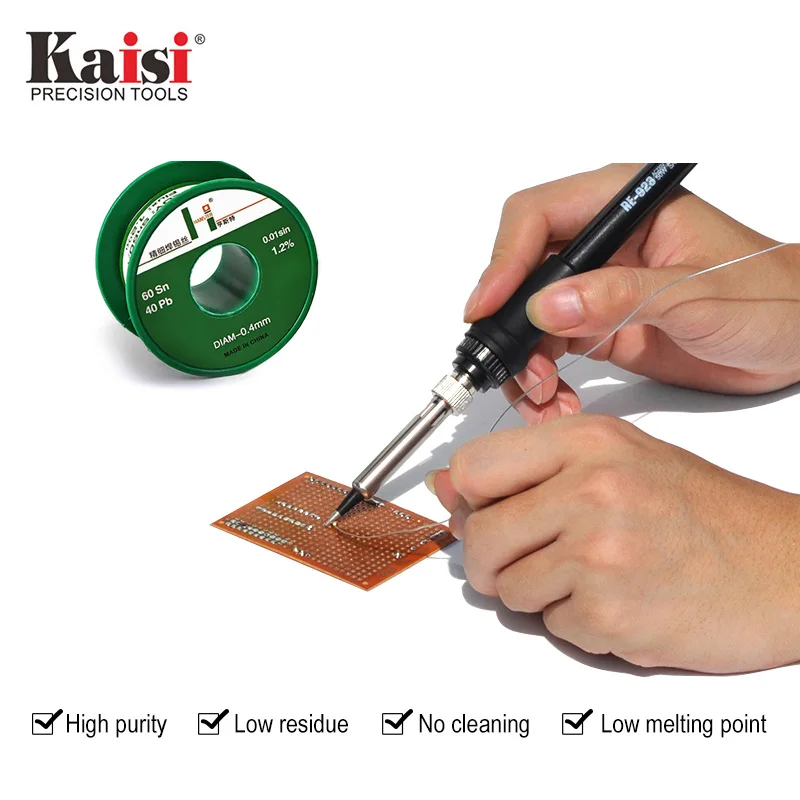 Kaisi 0.3/0.4/0.5/0.6 repair link wire mobile phone repairing welding tool for apple cell phone compute Motherboard Soldering