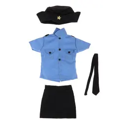 Ручная работа 1/3 BJD Кукла Одежда униформа для полицейских-женщин-рубашка мини-юбка и шапка для ночного Лолита BJD платье для девушки