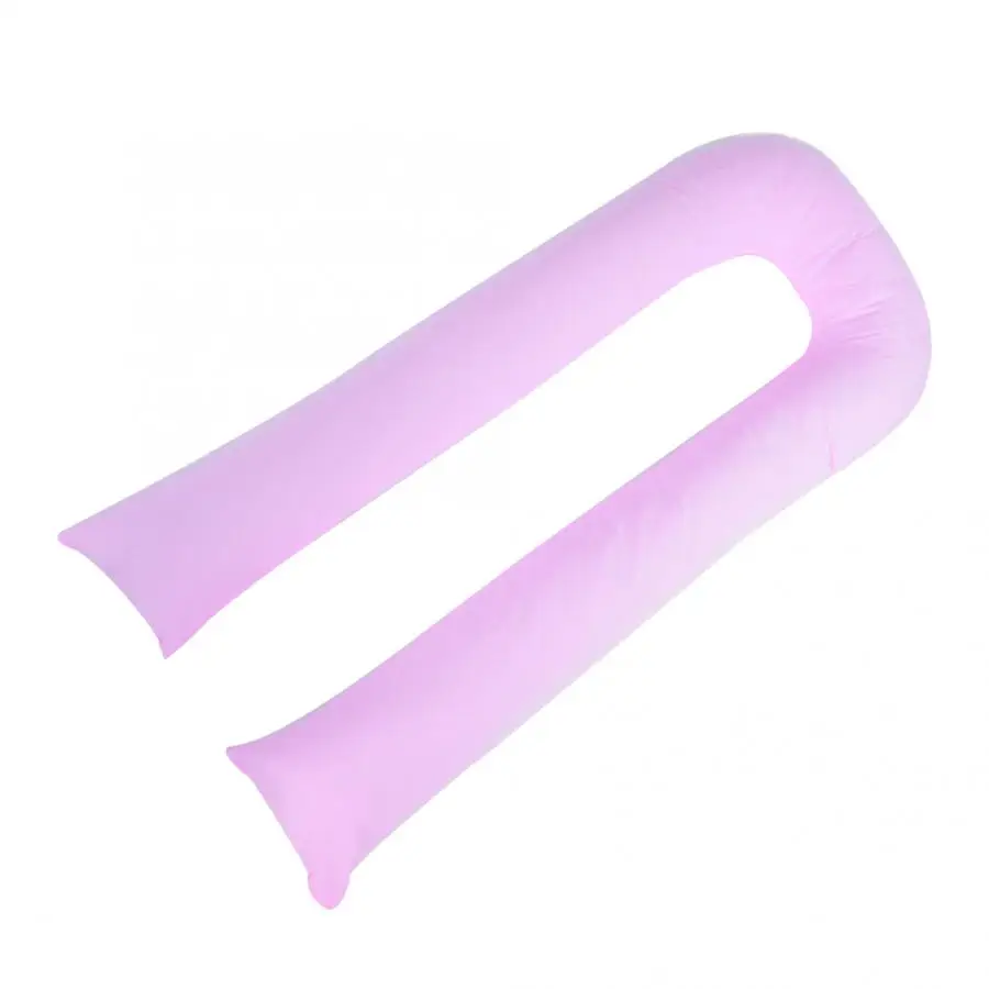 U-образная хлопковая Подушка для беременных и кормящих мульти-функциональный пояс боковой сон для увеличения подушки постельные принадлежности сердце - Цвет: Фиолетовый