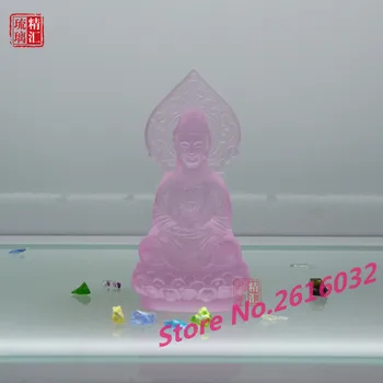 

Glaze Guanyin glaze backlight Avalokiteshvara trumpet coloured glaze Buddha statue of Buddha #2004
