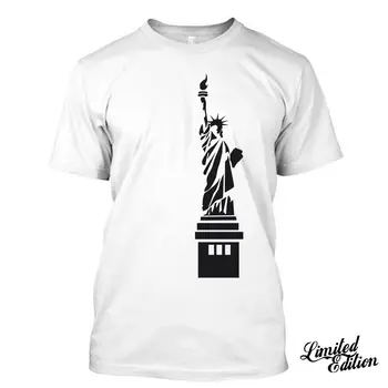 

Print Tees Short Sleeve O-Neck LIBERTY STATUE I Love New York T Shirt Tees Men Summer Style