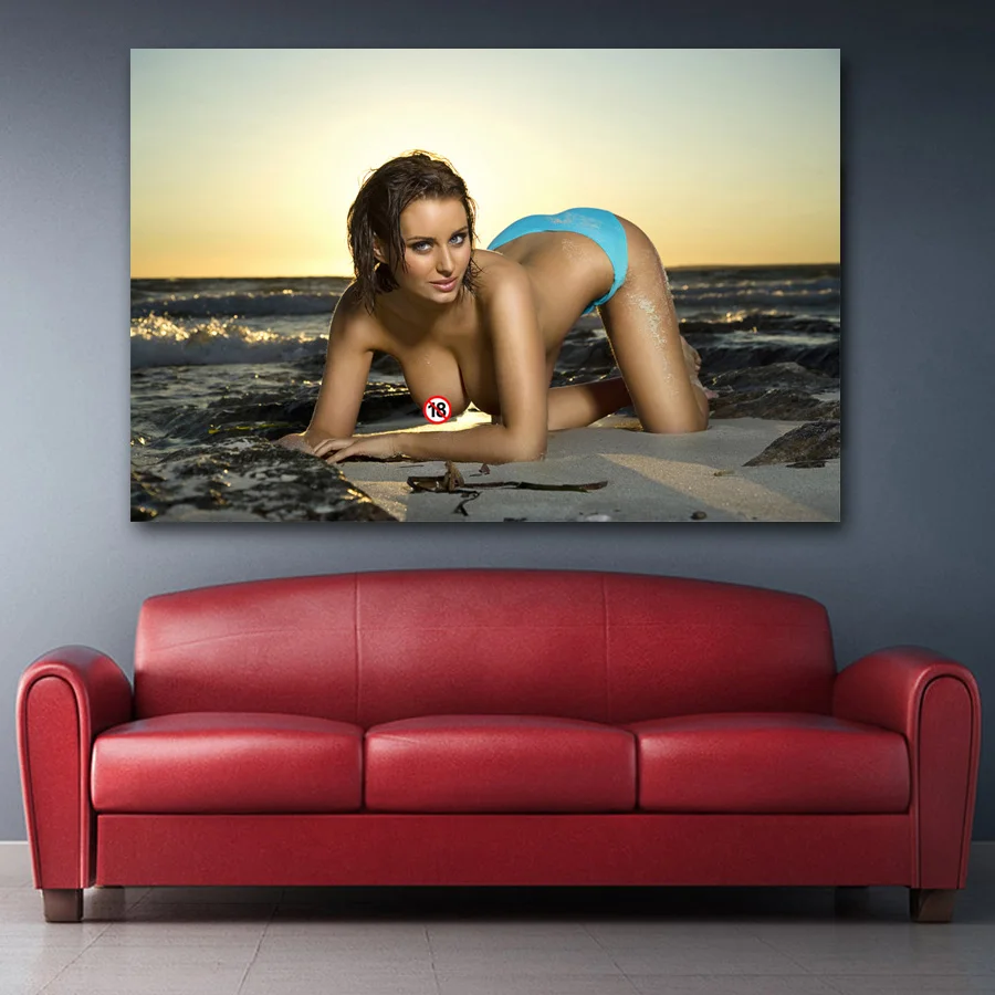 Wall Art Изображение пикантные Для женщин и девочек с бикини для подиума на плакаты