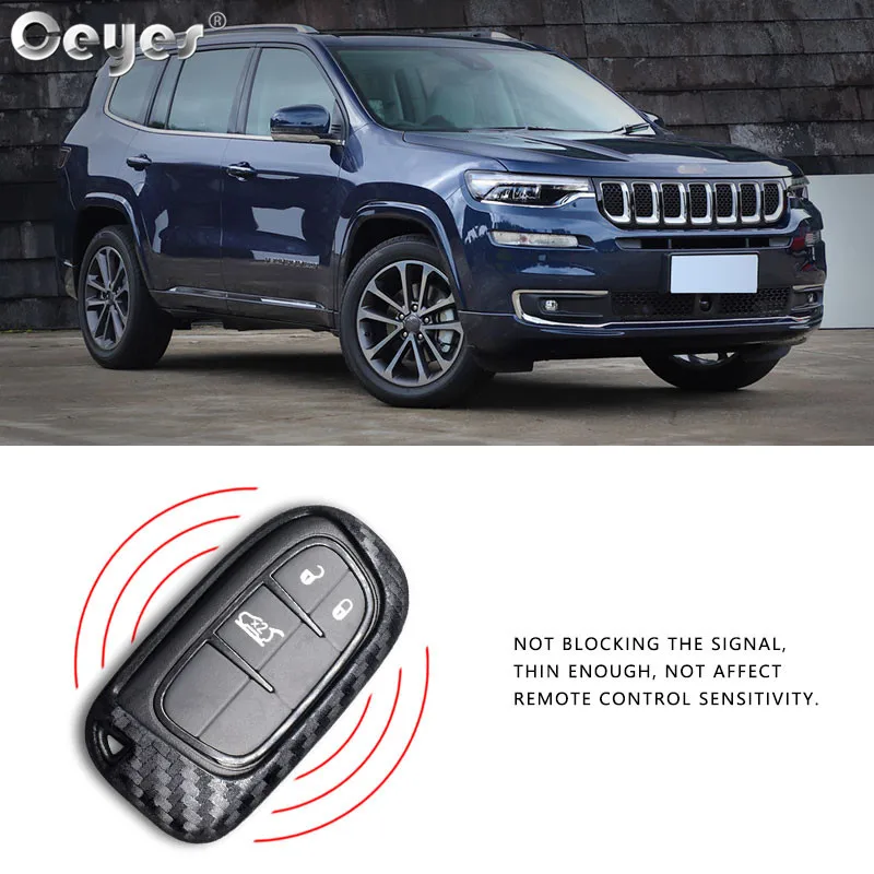 Car carbon fiber key cover for JEEP (4)