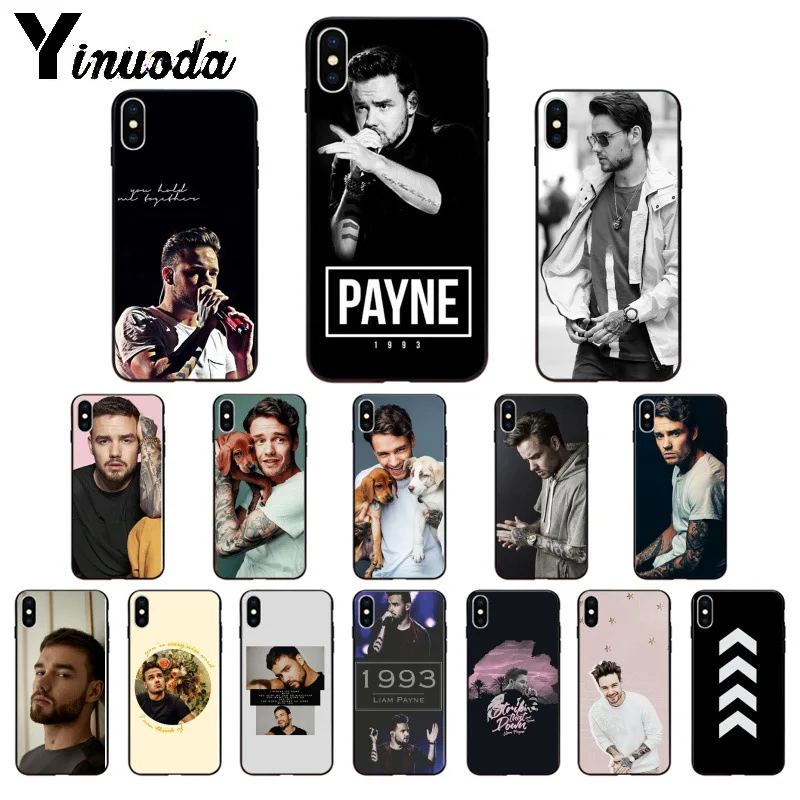 

Yinuoda One Direction Liam Payne Silicone TPU Soft black Phone Case for iPhone 8 7 6 6S Plus X XS MAX 5 5S SE XR Cellphones