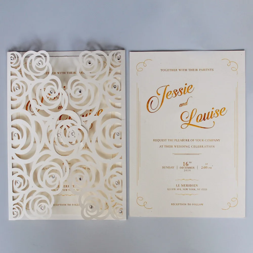 Laser-cutting Invitation Cards