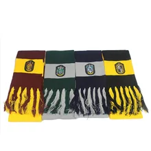 Айниель Гарри Гермиона Косплей шарфы Харри Поттер зимний шейный платок Гриффиндор Рейвенкло Слизерин Hufflepuff шарф бренд