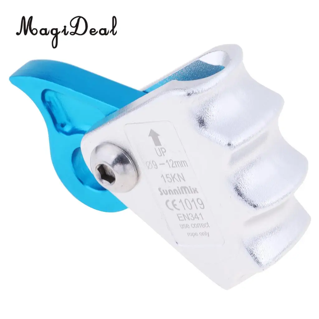 Rock Climbing Grab Fall Arrest Rope Grab Clamp Ascender For 9mm-12mm Rope