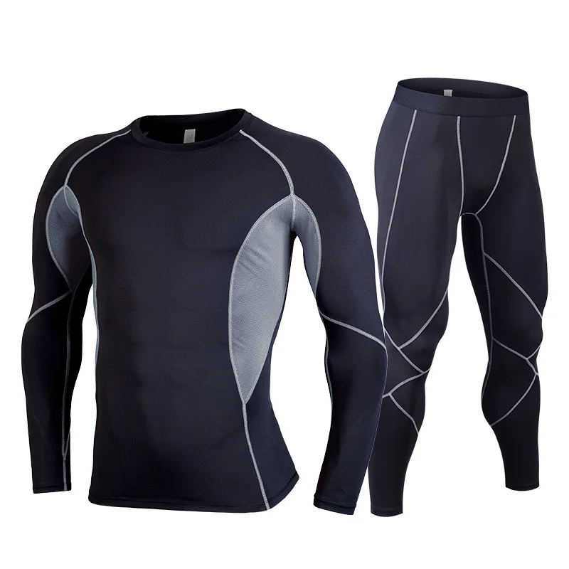Мужская спортивная одежда Rashguard мужские футболки с длинным рукавом для