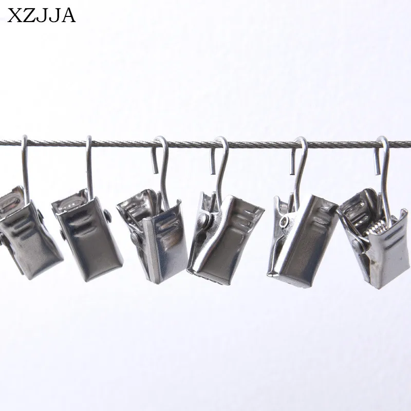 XZJJA 20 Pcs Stevig Duurzaam Metalen Gordijn Clips Douche Haken