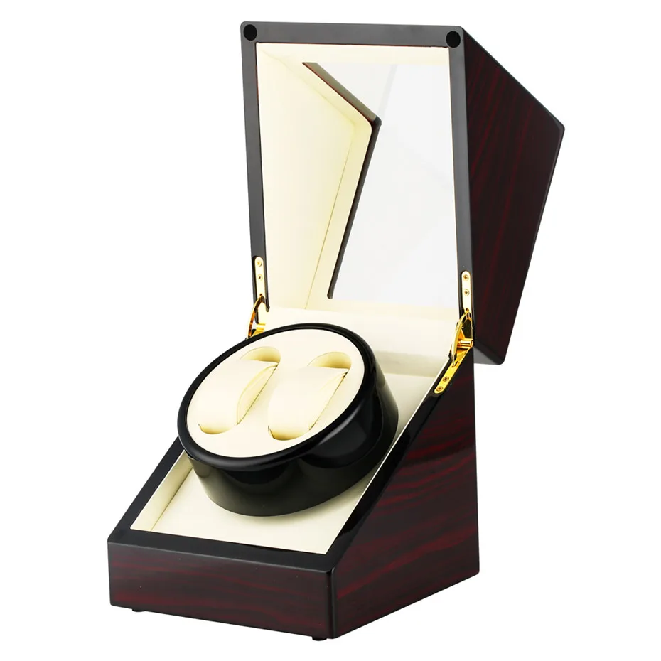 

Automatic Watch Winders US/UK/AU/EU Plug Wooden Watch Storage Box Double Holders Motor Shaker Self Winding Watches Machine