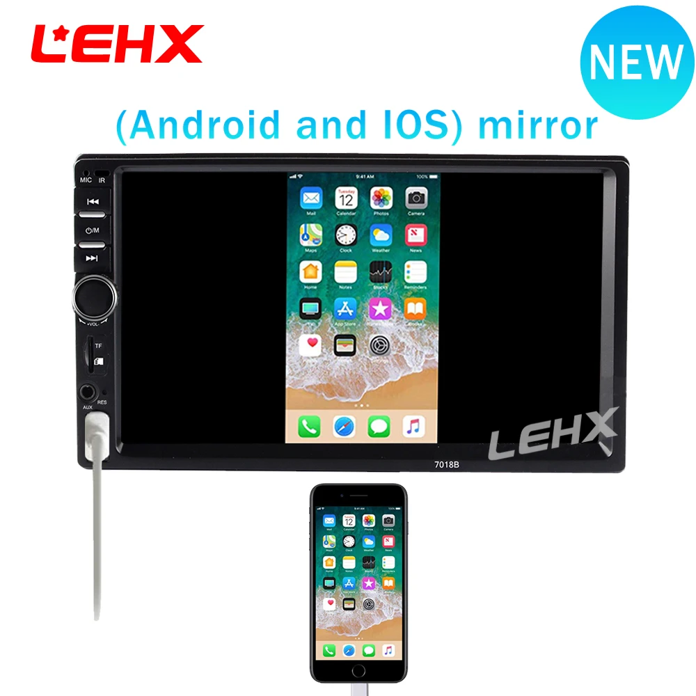 

2 Din HD 7" Car Radio Video player Car Stereo Audio Universal Multimedia Car Player For Android Phone and IPhone Mirror Link