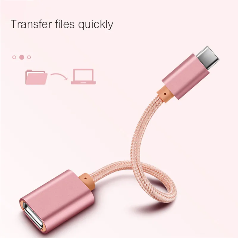 USB C адаптер OTG кабель type C к USB 2,0 OTG type-C адаптер для samsung HUAWEI Xiaomi MacBook USBC OTG