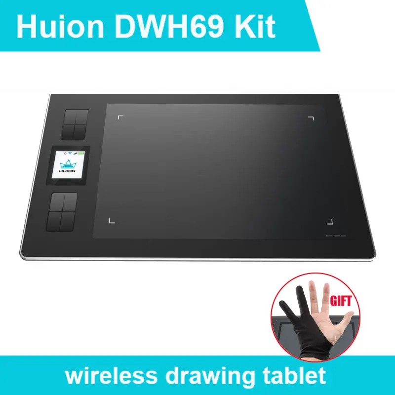 HUION DWH69 9 ''x 6&quot натуральная Беспроводной графический планшет рисунок
