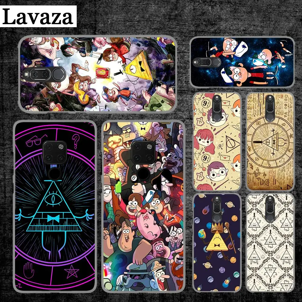 

Lavaza Gravity Falls pig Printing Drawing black Hard Case for Huawei Mate 10 Pro 20 Lite