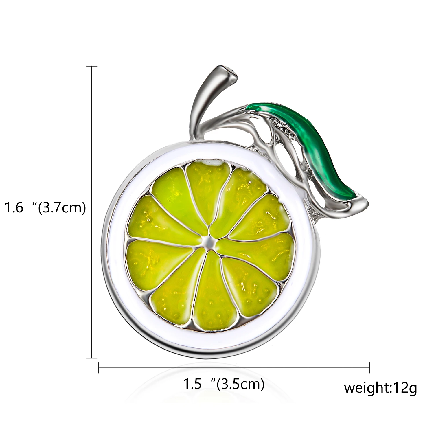 Rinhoo 2 цвета на выбор, эмалированная брошь в виде лимона, унисекс, женская и мужская брошь на булавке, Милые Броши с фруктами, модное ювелирное изделие, платье, пальто, подарок