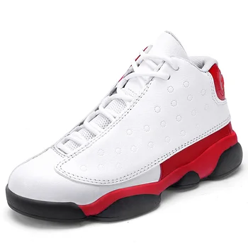 

2019 New Style Boys Girls Basketball Shoes Comfortable Kids Sport Outdoor Sneakers Black White Children's Basketball Trainers