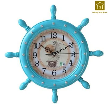 

Hanging Big Mirror Clock Wall Pastoral Classic Large Digital Vintage Silent Wooden Horloge Murale Wall Clocks Home Decor WKP031