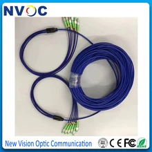 Бронированный волоконно-оптический патч-корд кабель FC-FC APC SM 6 ядер, 50 м, FC/APC Одномодовый бронированный патч-корд DVI Удлинительный шнур