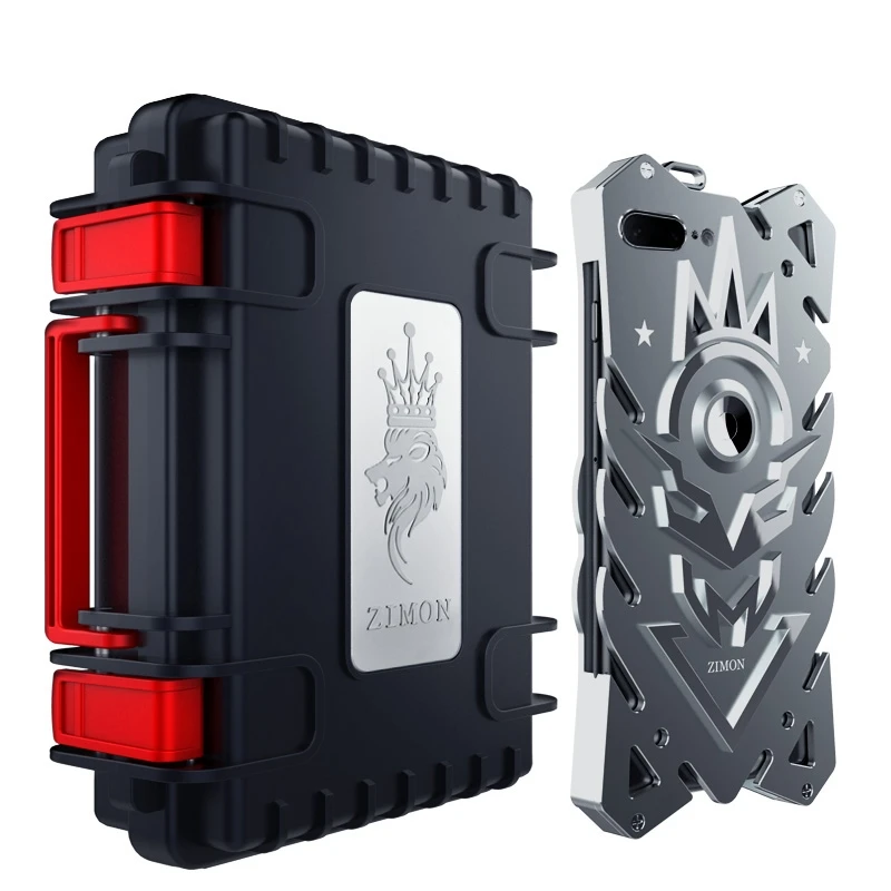 Zimon алюминиевая металлическая Магнитная подставка чехол для телефона для iPhone XS Max мощная уличная сверхпрочная задняя крышка для iPhone7 8 6 Plus