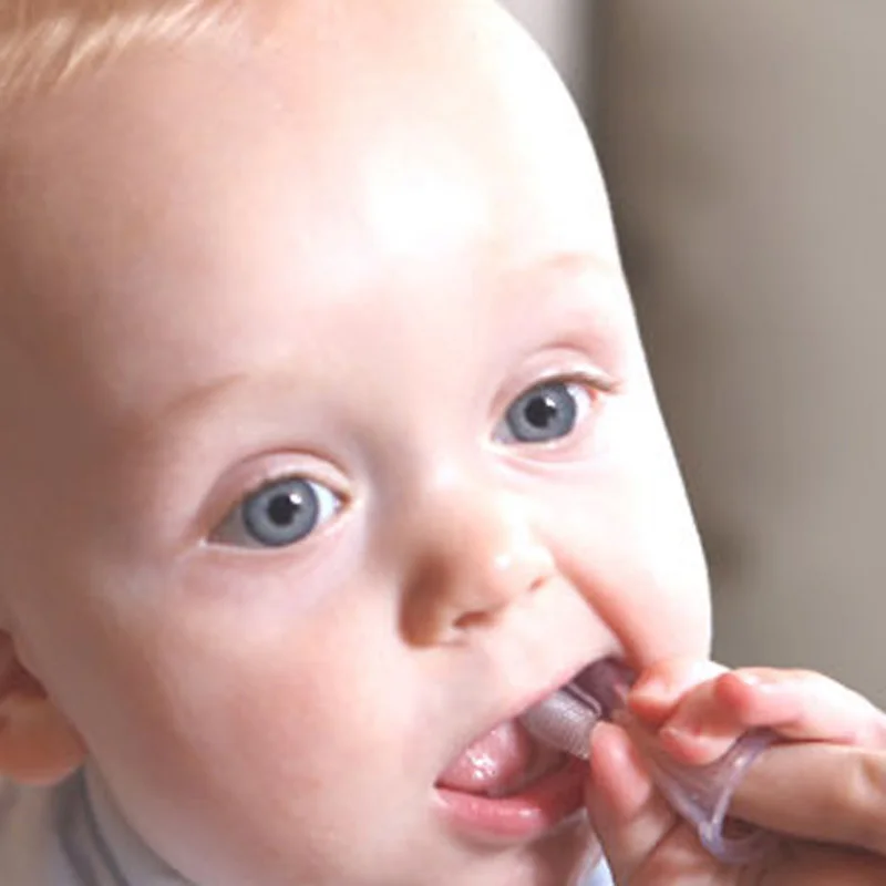 3Pcs New Soft Safe Baby Kids Fashion Baby Items Children Teeth Clear Massage Soft Silicone Baby Finger Toothbrush