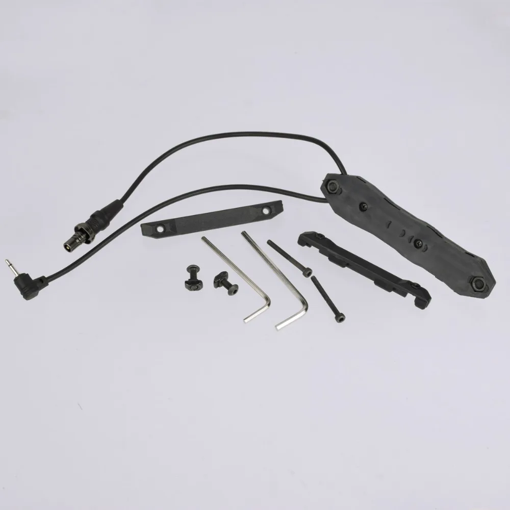 Botão para Peq-15 Remoto Tático Interruptor Duplo Softair Cauda Pressão Peq-16a Peq Airsoft Armas Dbal 2 Arma Luz 12 Luzes de armas
