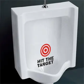 

creative warn HIT THE TARGET bathroom sign vinyl sticker For Shop Office Home Cafe Hotel Toilets door decoration