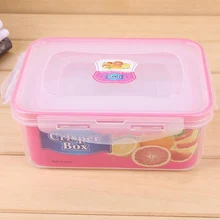 3 шт. кухонный пластиковый контейнер для фруктов и овощей Ланч-бокс для микроволновки набор прямоугольная пряжка музыка микроволновая печь холодильник инструменты для уплотнения