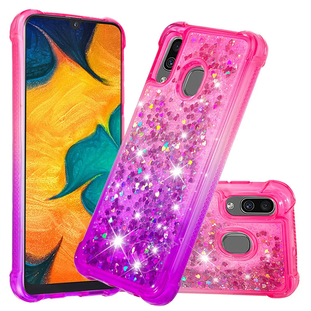 Чехол Quicksand для Samsung Galaxy A20 2019 A205FD A205F/DS градиентный чехол телефона A 20 SM-A205FD SM-A205F/DS |