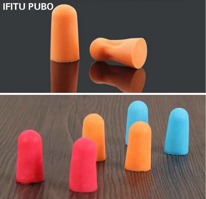 10Pairs Soft Foam Ear Plugs Tapered Travel Sleep Noise Prevention