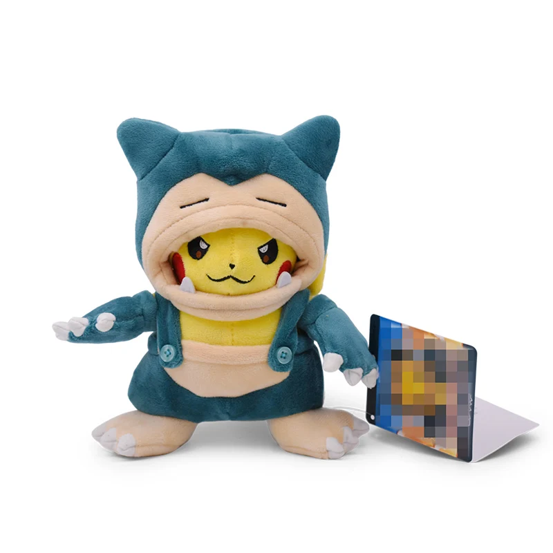 Аниме Пикачу Косплей Snorlax Tyranitar Pikachu Peluche Плюшевые игрушки Рождественский подарок для детей стиль - Цвет: Snorlax