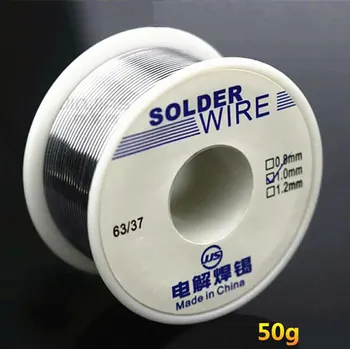 

1PCS Soldering Sn25Pb75 Welding Iron 0.8 1.0mm Tin Lead Flux Solder Wire 50g