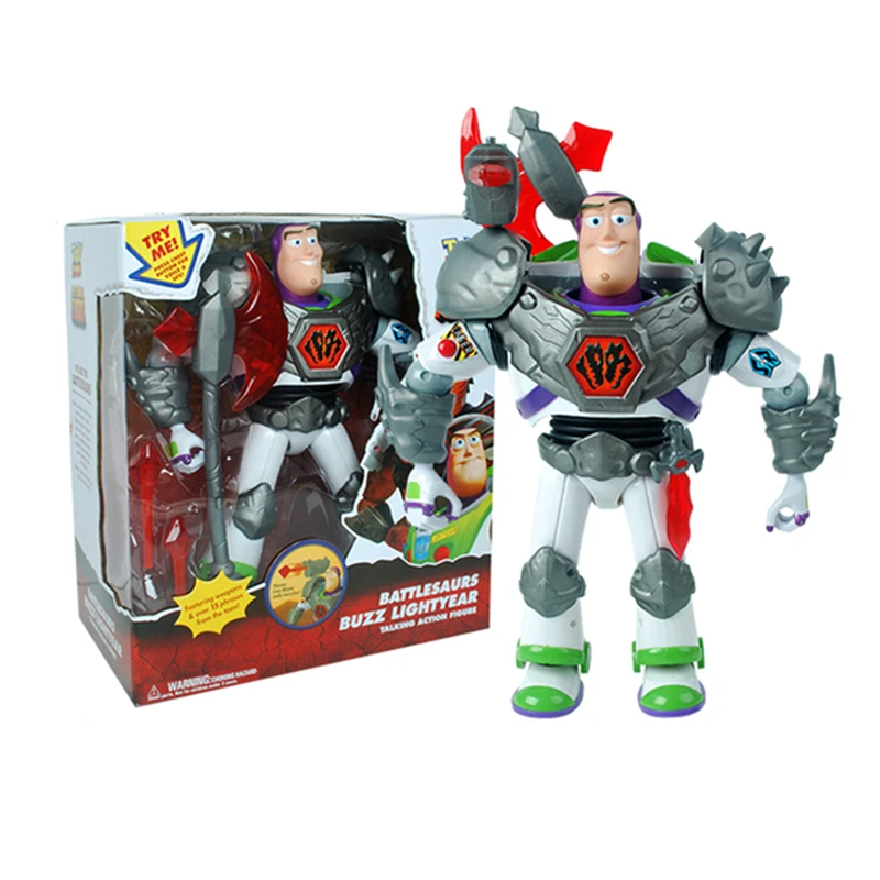 

Toy Story 3 Movable Action Figures 12inch Talking Buzz Lightyear Model Voices Speak Toys Children Gift