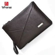Brand Logo ! Mens England Style Genuine Leather Wallet Male Large Zipper Clutch Purse Casual Cowhide Wallet for Men