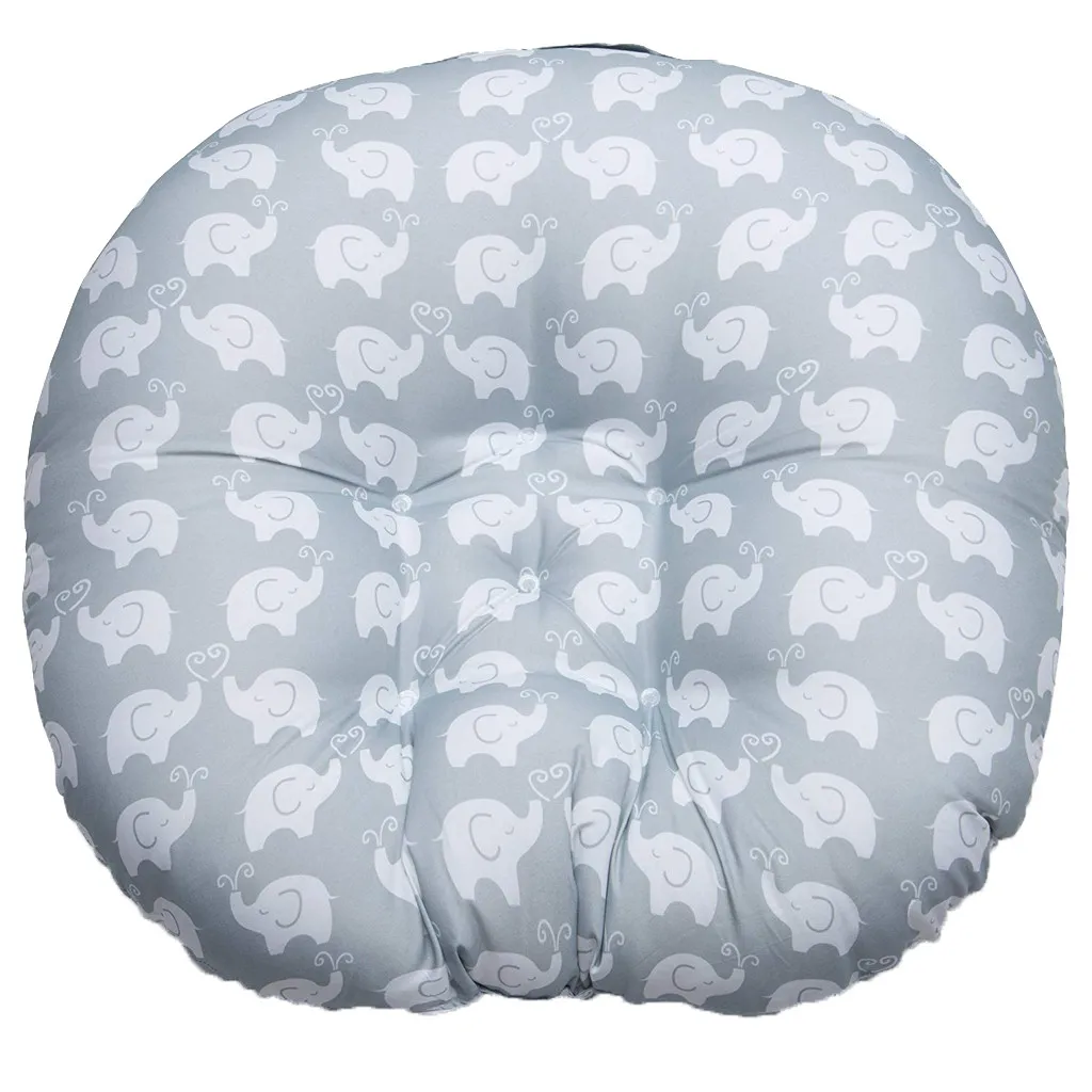 

Newborn Baby Lounger Portable Soft Chair Elephant Sofa Support Seat Pillow