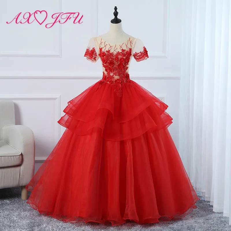 rose ball gown