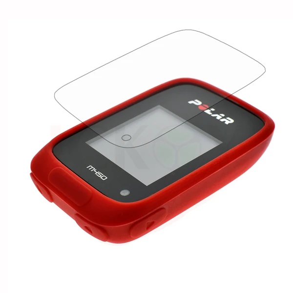 Durable Rubber Protective Skin Case with Screen Shield Film for GPS Cycling Computers