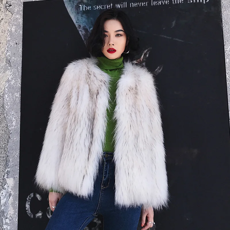 

Real fur coat women natural raccoon fur knitted jackets women warm beige gray green purple fur coats New 2018 design outwearC161