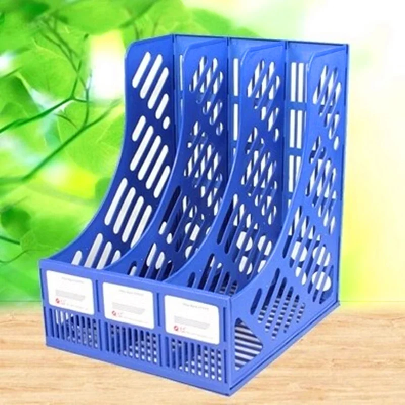Random color 31x29x25cm Desktop File Folder Magazine Organizer Plastic