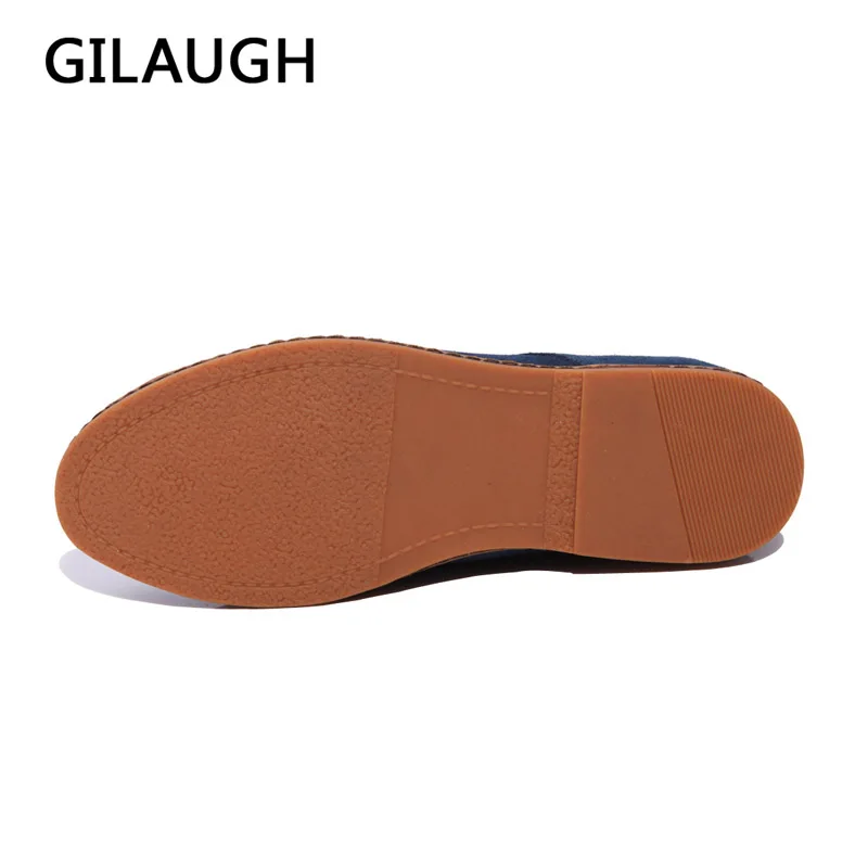 GILAUGH/Модная популярная мужская повседневная обувь; сезон весна-осень; стильные оксфорды; Уличная обувь на плоской подошве; зимняя теплая кожаная мужская обувь; большие размеры 39-48