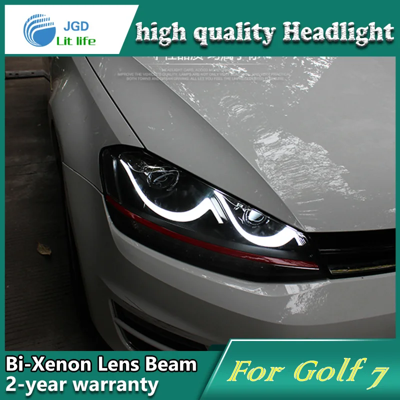 Hohe Qualitat Auto Styling Kopf Lampe Fall Fur Vw Golf 7 Golf7 Led Scheinwerfer Drl fahrlicht Bi Xenon Hid Zubehor Daytime Running Drl Daytime Runningdrl Daytime Aliexpress