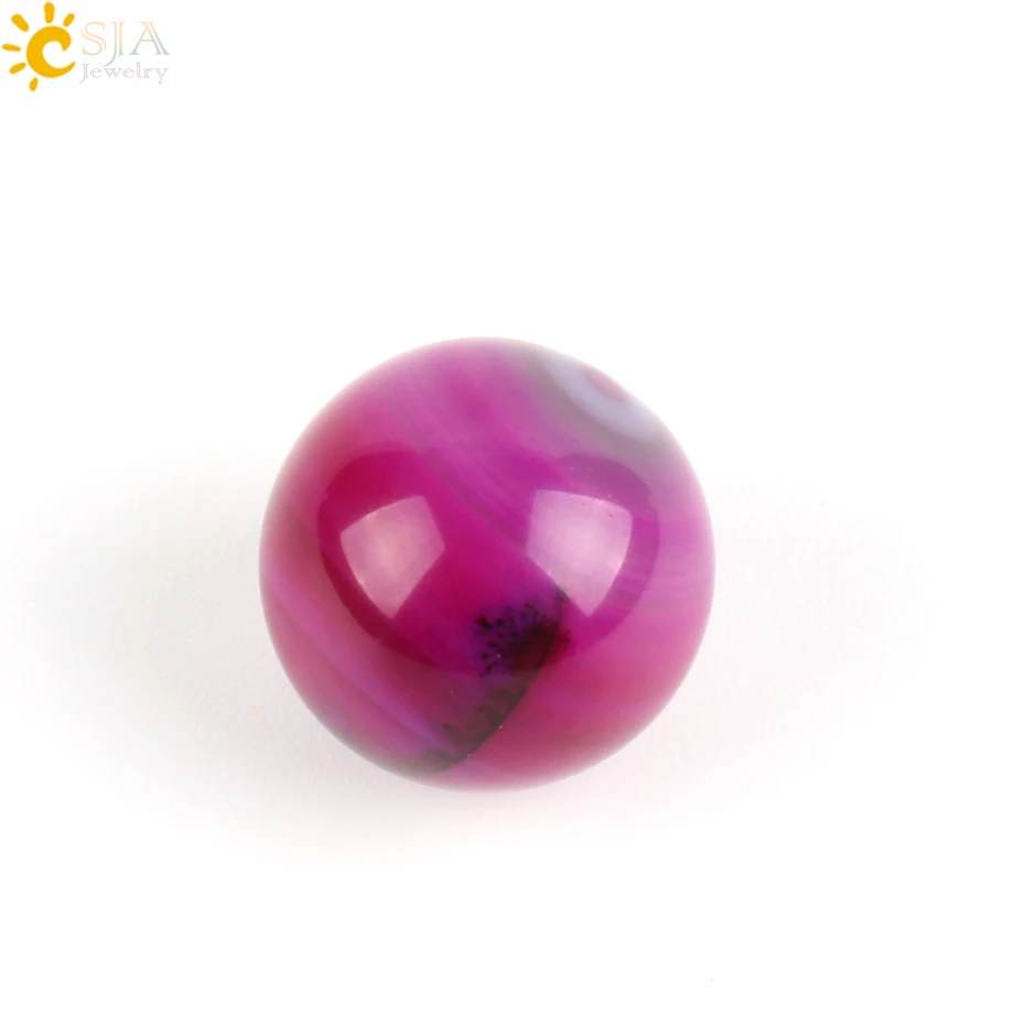 CSJA 26 цветов E503 E504 круглый натуральный драгоценный камень бусины для медного полого медальона кулон ожерелье 1 шт(сообщение выбрать цвет) E506