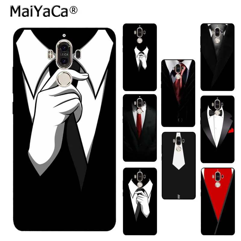 MaiYaCa темный костюм Mystery Man черный скраб аксессуары для телефона чехол Huawei mate9 mate10 P9