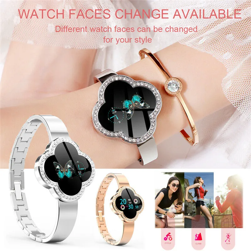 

Women Waterproof Sport and Portable Smart Watch Long Standby Pressure Oxygen Heart Rate Monitor Fitness For IOS and Android