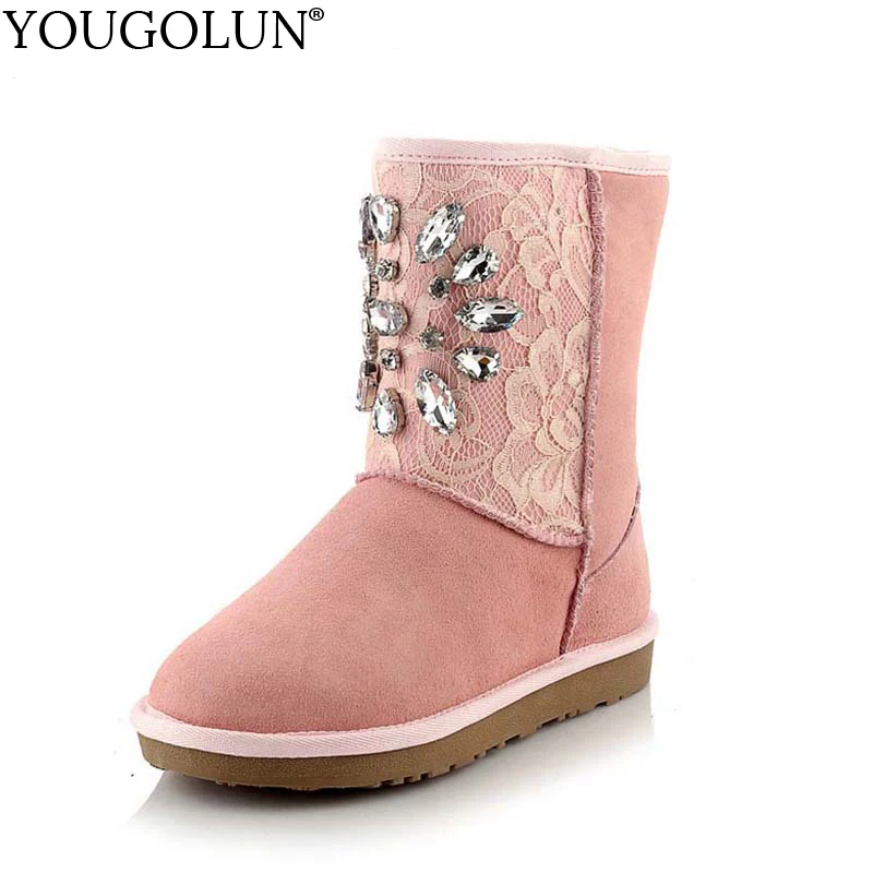 nubuck leather in snow