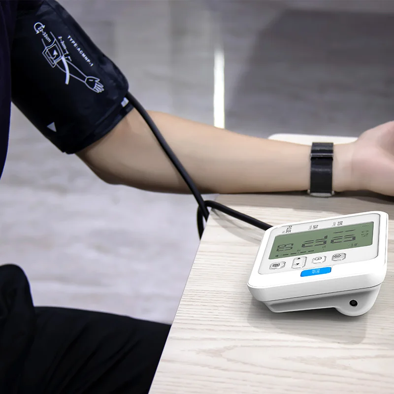 BOXYM Automatic Digital Arm Blood Pressure Monitor Sphygmomanometer LCD Upper BPM Cufffor Tonometer pulsometer Health Care
