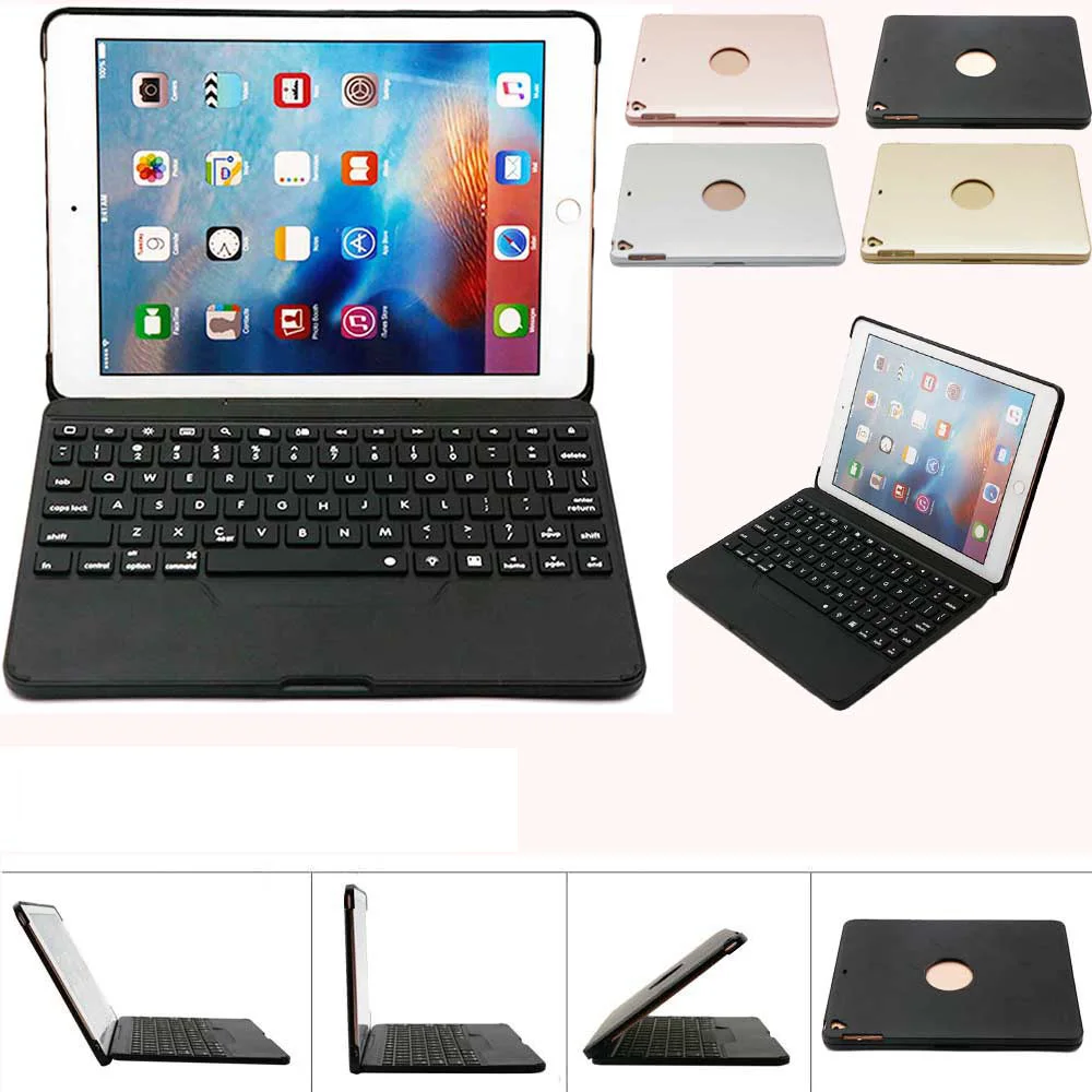 

ABS Plastic Lightweight Wireless Bluetooth keyboard For iPad 2017/2018 For ipad pro 9.7 keyboard Case Cover For ipad Air/Air2