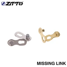 ZTTO chaîne de vélo Master Link 11 vitesses 10 chaînette manquante 8 s 9 s chaînette rapide 10 s 11 s argent doré adapté pour vtt vélo de route 1 paire