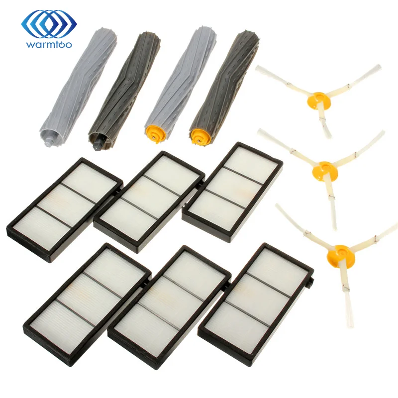 Extractor brush +HEPA Filter +3 SideBrush Kit Filters Brush Pack Kit For 800 / 900 Series new extractor brushes kit new filters brush pack kit for 800 900 series