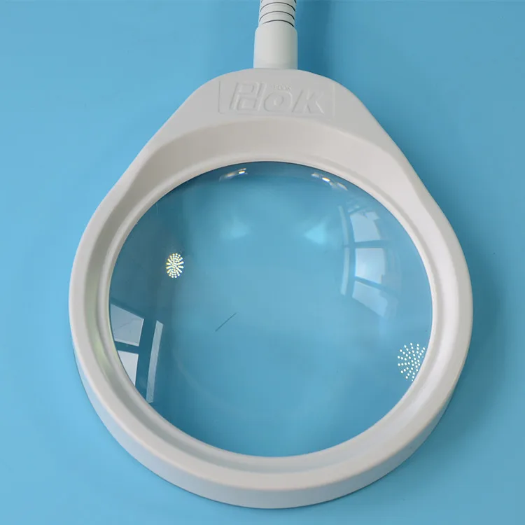 Kaufen 5X 8X 10X Flex Schwanenhals Arm Lupe Lupe Objektiv Vielseitige 2 in 1 Beleuchtete Lupe Schreibtisch Lampe Verstellbare LED licht Weiß