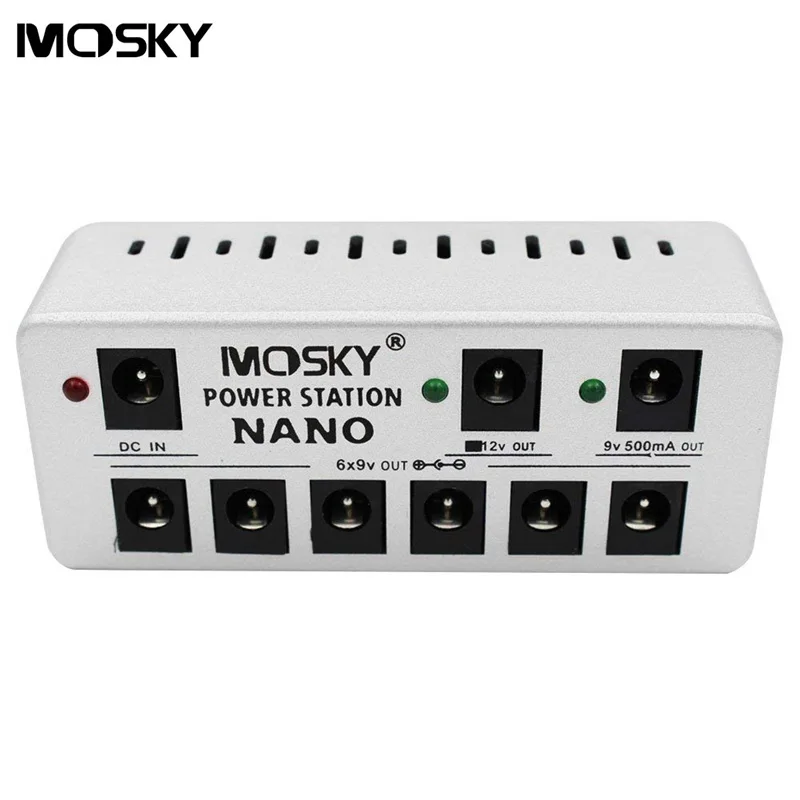 

Mosky Guitar Effects Pedal Power Supply 9V Multi-function Power Adapter with 8 Isolated DC Output Power Supply Kit for 9V 12V